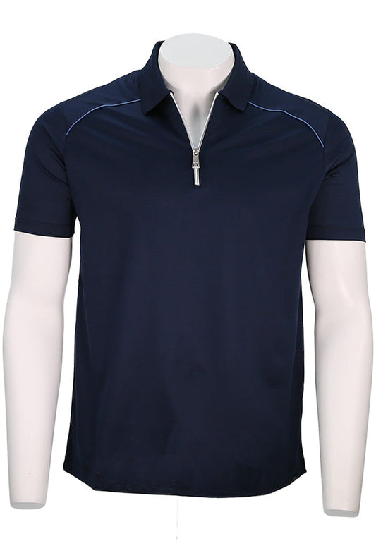 Paul &amp; Shark 短袖拉链 Polo 衫