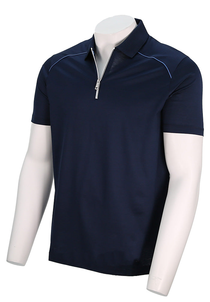 Paul &amp; Shark 短袖拉链 Polo 衫