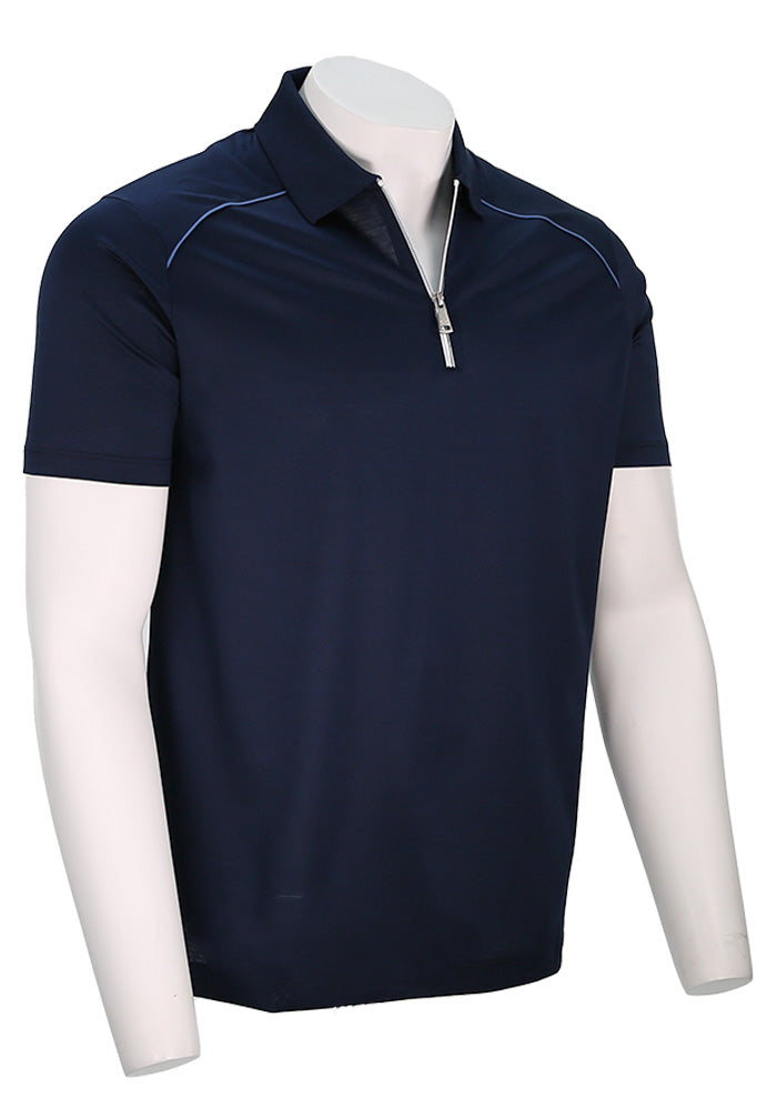 Paul &amp; Shark 短袖拉链 Polo 衫